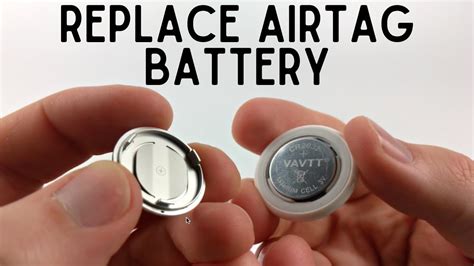 To start, place the AirTag’s white side down on a flat surface where the stainless steel battery cover is visible. Press down on the battery cover and rotate it …